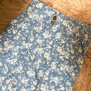 HIGH WASTED FLORAL PANTS